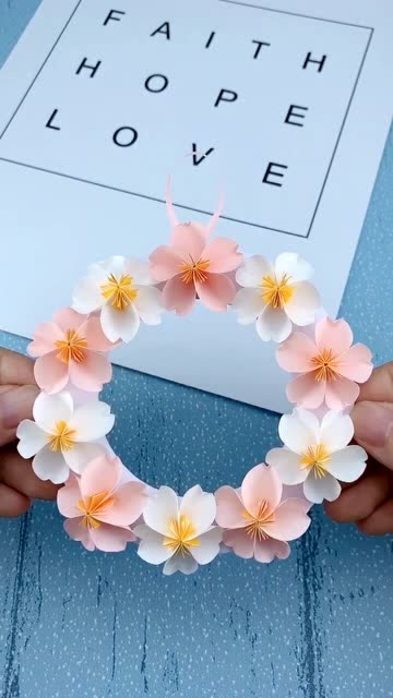 教师节做个能让人少女心泛滥的樱花小花环送给可爱的老师