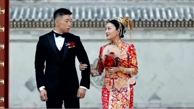 烧饼郑胡昕的婚礼视频真的是郎才女貌呢真心为你们感到祝福