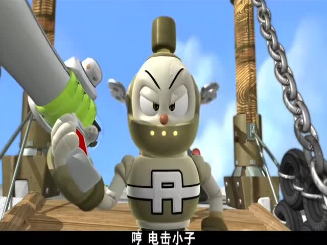 小光变身电击小子救下达夫唐吉,与路比展开第一次交锋