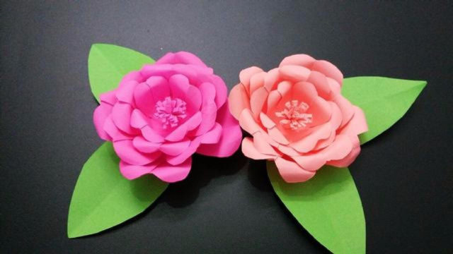 很漂亮的月季花折纸,简单易学,看了就会的手工diy花朵