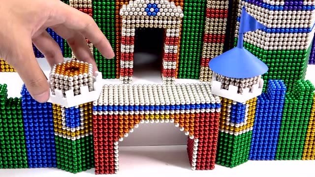 彩虹巴克球diy超大城堡,圆锥体,长方形等制作分享