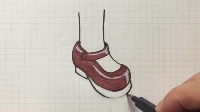 怎么画鞋子少女的艺术图片