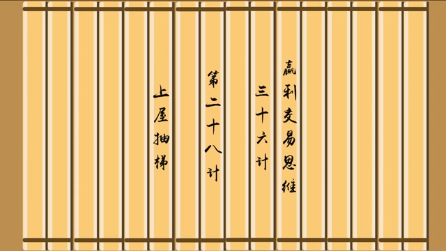 赢利交易思维三十六计之二十八,上屋抽梯