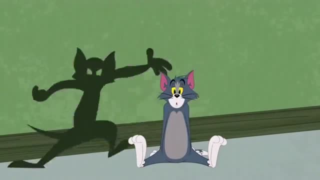 猫和老鼠:汤姆和黑影联手对付杰瑞,汤姆以多欺少是不好的行为!