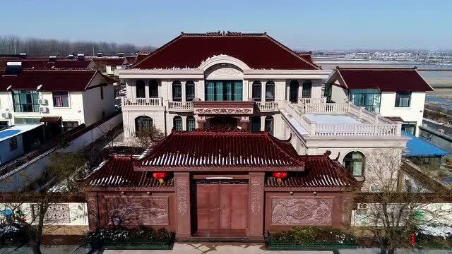 航拍刘强东宿迁老家豪宅,他一个人几乎带动了一个城市的发展!