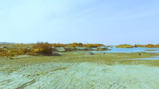 和田策勒沙海碧湖邀您来欣赏,新疆和田沙漠绿洲! %和田旅游 %沙漠绿