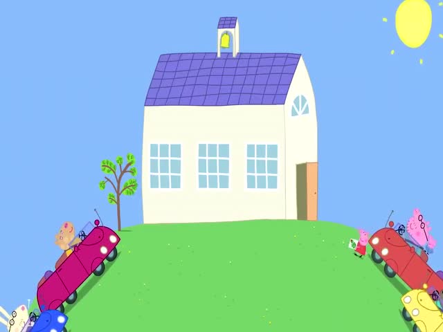 小猪佩奇:佩奇拿猪爸爸之前的画到幼儿园,还得到了幼儿园之星