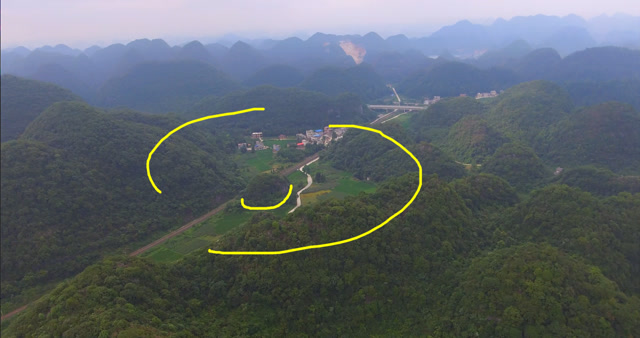 此地双龙环抱,美丽的大格局,出状元的风水宝地