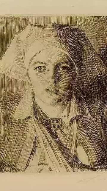 线条的指挥家瑞典素描大师安德斯伦纳德佐恩