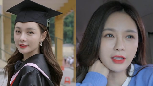 沈梦辰大学毕业照罕见曝光,大家都认不出来,梦辰直言最黑的就是我