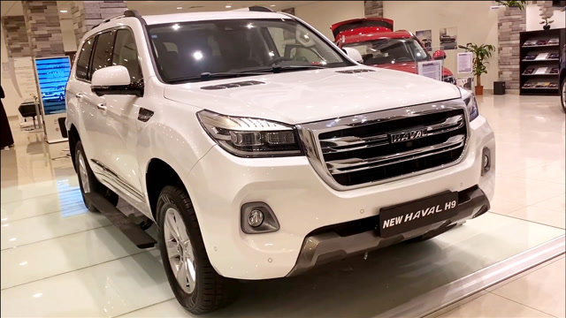 新车到店,实拍2021款哈弗h9,太霸气了,还想着普拉多吗?