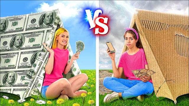 有钱女孩vs没钱男孩,双方挑战夏令营生活,对比一出真是扎心了!