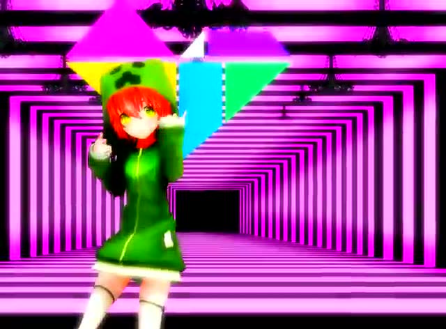 【mmd】苦力怕娘瞎眼play