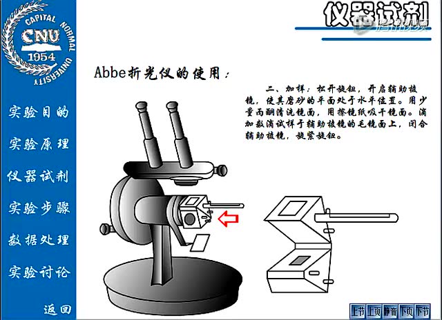 双液系相图 阿贝折光仪的使用