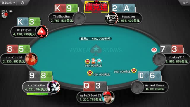 德州扑克迷扑克之星百万赛12月4日01