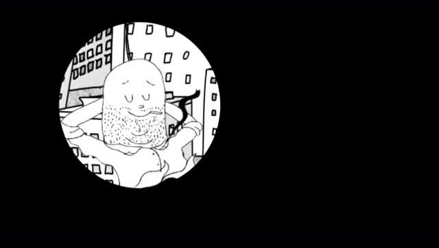 当你从楼顶掉下来会发生什么?黑色幽默动画短片《降落》