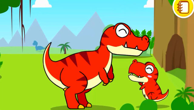 亲子动画观看,恐龙爸爸与小恐龙的故事