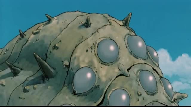 宫崎骏经典动漫 硕大的王虫既听从风之女的指令