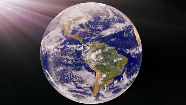 卫星拍摄地球昼夜交替变化没想到我们生活的地方如此美丽
