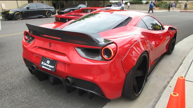 街拍法拉利488 gtb 这狂猛声浪太销魂了