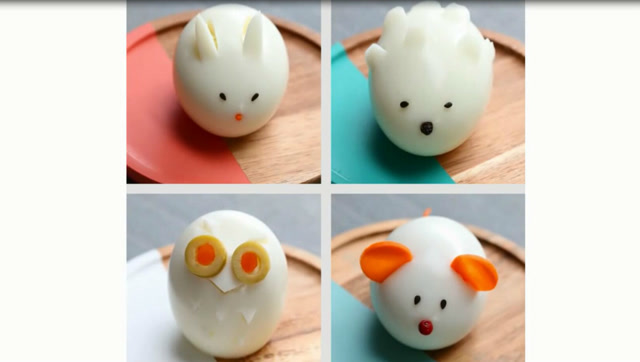 可爱卡通造型动物鸡蛋,家里有小孩的可以试试!