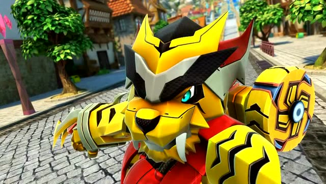 黄金机械怪在小镇中心大闹,铁拳虎能不能阻止他