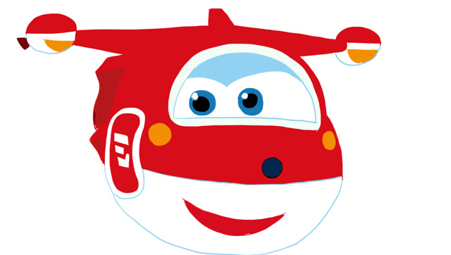 可爱的超级飞侠乐迪儿童亲子简笔画