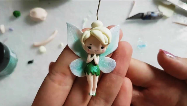 diy创意手工粘土软陶制作可爱的花仙子
