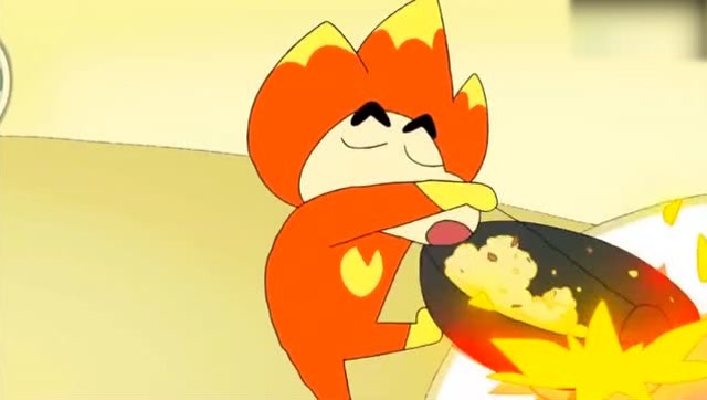 动漫小正太:蜡笔小新 小新变成大厨,颠大勺炒菜有模有样!