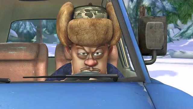 熊大熊二居然这么怂?看见强哥开车都怂成这个样子?