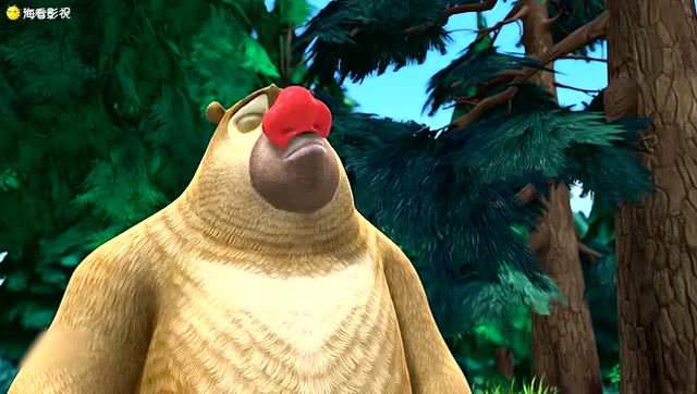 熊出没:熊二带上红鼻子后,感觉嗅觉十分灵敏