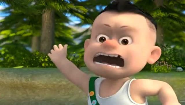 光头强为何哭的这么伤心,我看着也好难过呀