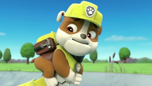 汪汪队立大功:路马潜下水成功把车用上来了天天带着乌龟往那里去