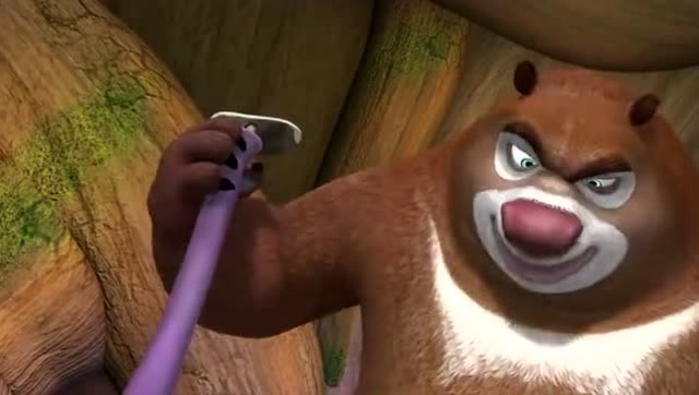 熊出没光头强的鞋子真臭脚丫子竟然还流血了