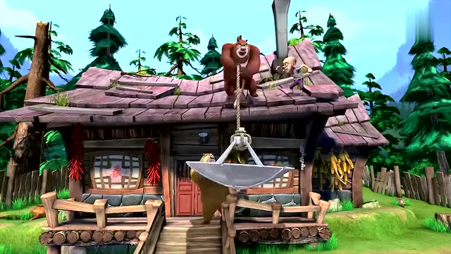 熊出没:眼看着就要到光头强的家了,可是却停不下来啊