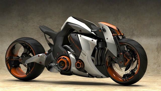 外形设计非常帅的摩托车,真是少见