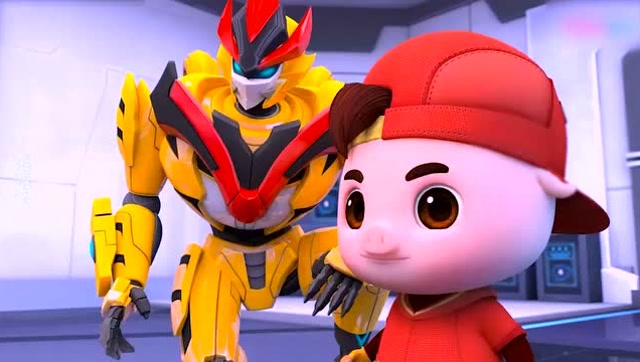 猪猪侠:变身的阿五还是很帅,看一样就知道战斗力有多高了.