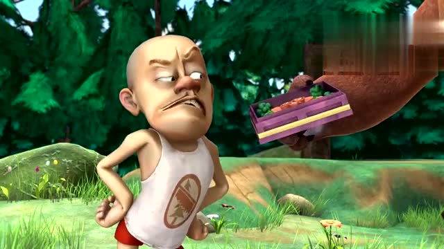 熊出没:光头强吃个生鱼片也是不容易啊