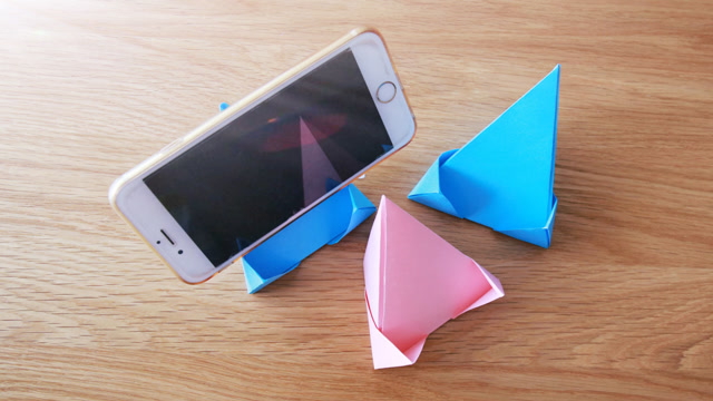 折纸大全,简单实用的手机支架折纸,折纸教程