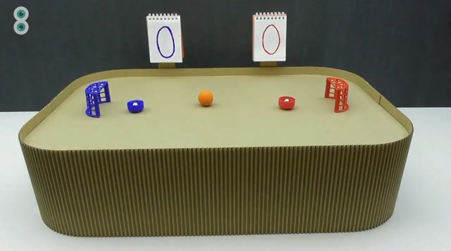 自制一台桌上足球游戏机,双人游戏非常好玩