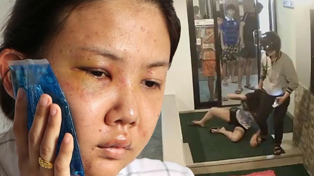 只因想看对象的聊天记录 美女被打得鼻青脸肿