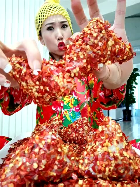 粽子蘸辣椒,丽姐这吃法没谁了