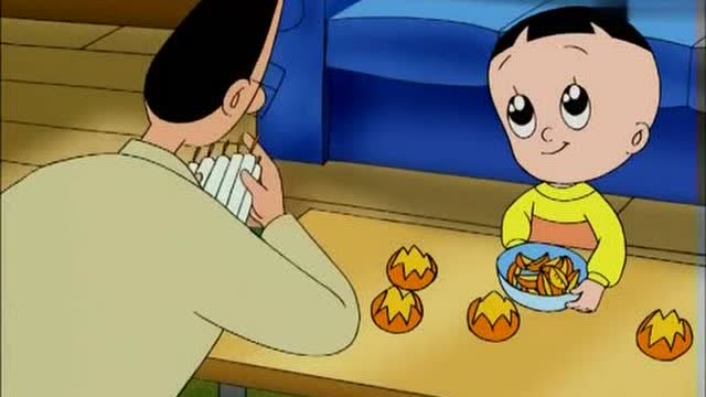 大头儿子小头爸爸 儿子做了个橘子灯,高兴坏了