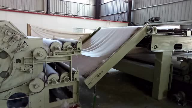 太生机械 针刺棉专用生产线现场