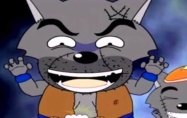 喜羊羊与灰太狼:狼二叔进入了羊村,小羊们快点跑啊