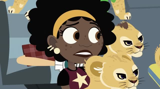 动物兄弟阿维娃保护小狮子却没发现遥控器掉了