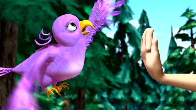 熊出没:光头强听不懂小鸟说什么接着干活