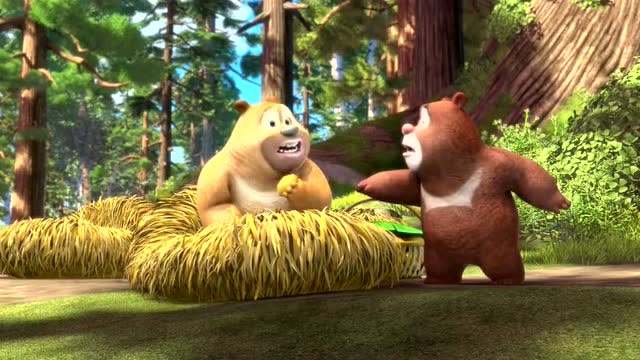 《熊出没》熊二熊大小时候超可爱的,超想掐一掐啊!