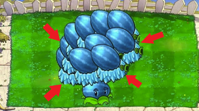 面对一大群僵尸的袭击,冰西瓜投手:把你的脑袋砸开花