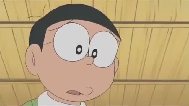 已经惹静香生气的大雄,听了哆啦a梦这句话,转眼变成这样的表情